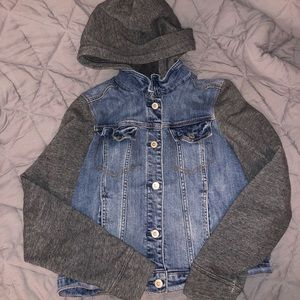 HOLLISTER HOODED DENIM JACKET